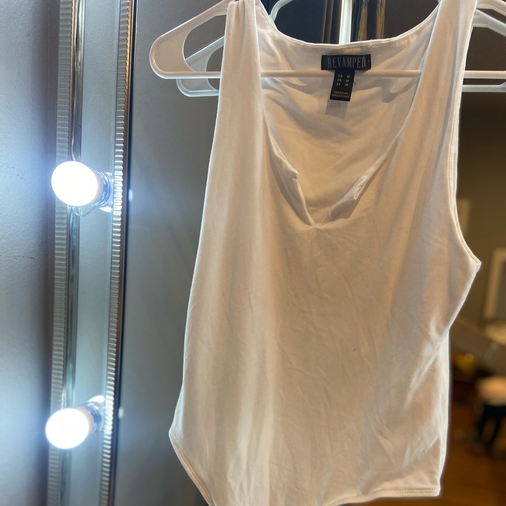 White Tank Top Bodysuit